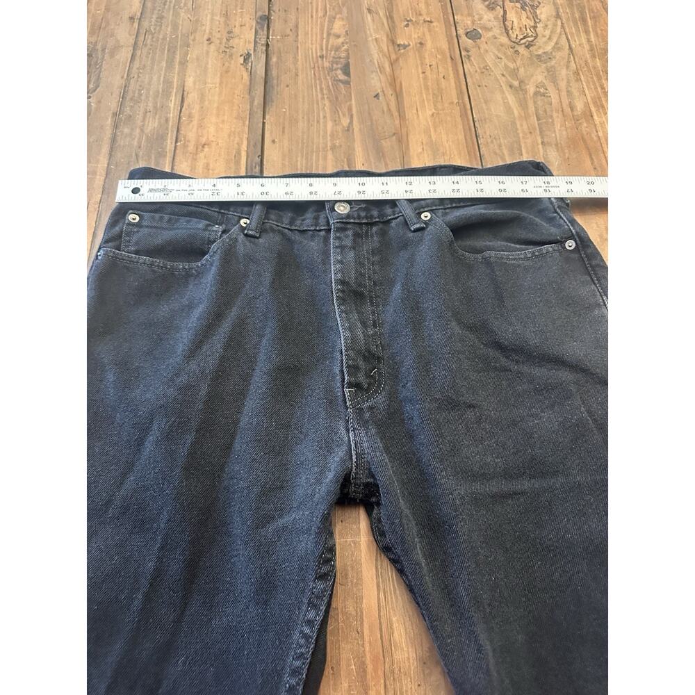 Levi’s 505 Men’s Black Jeans Size 38x32 Pants Straight Leg Classic Fit - Picture 7 of 16